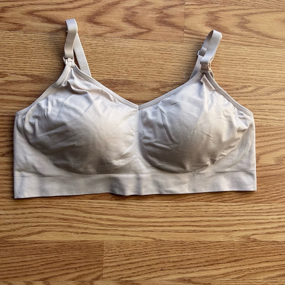Auden Seamless Beige Color Nursing Bra Size XL